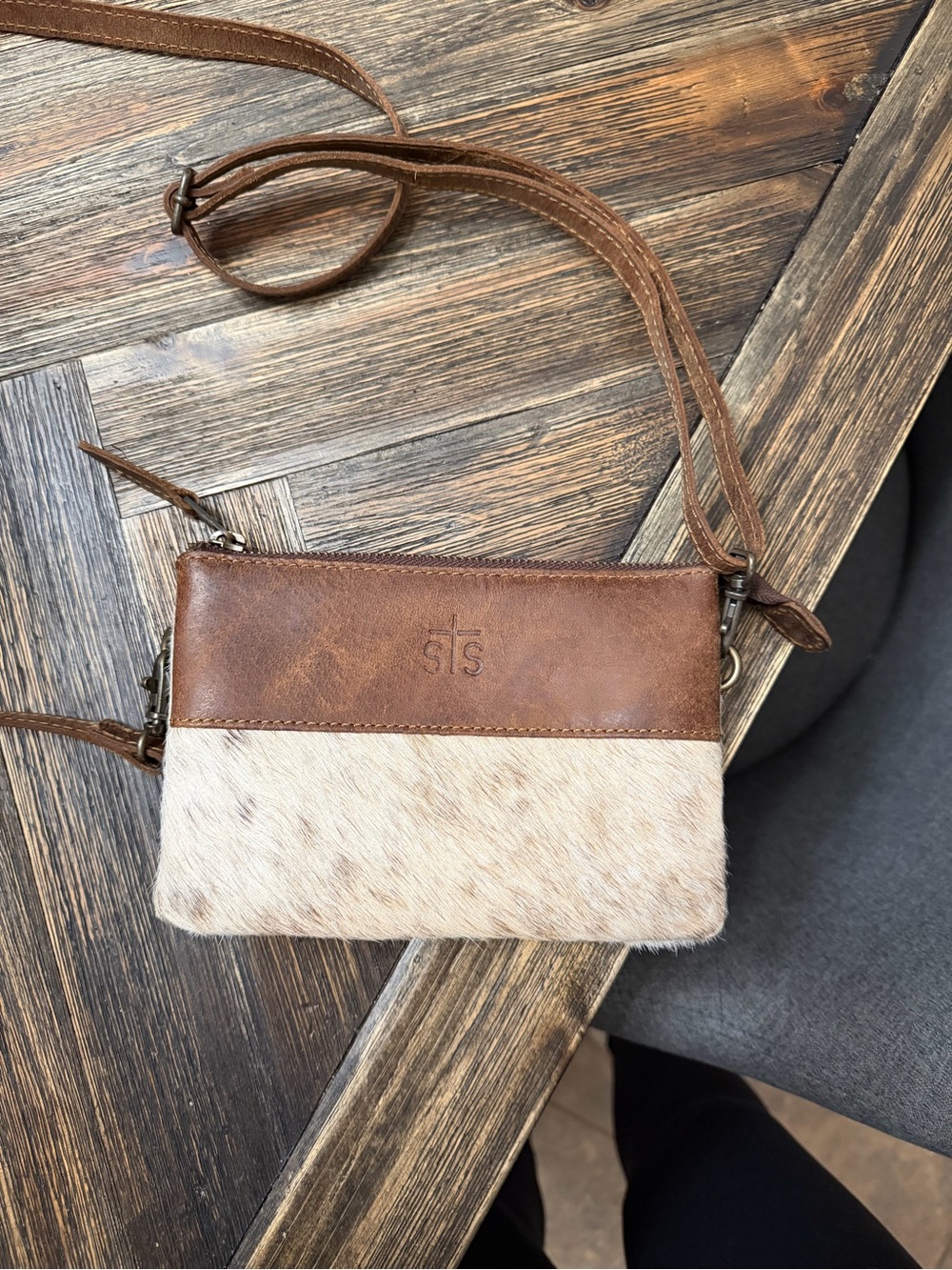 STS Ranchwear Cowhide and Leather Crossbody